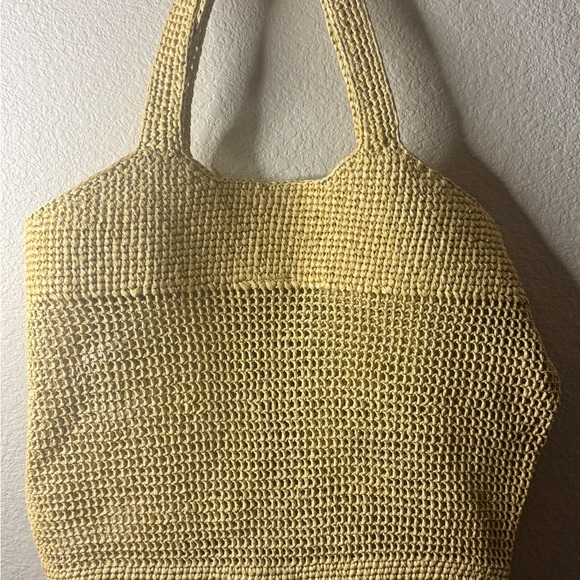 Chic Tan Woven Tote Bag - Picture 1 of 11